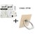 COMBO OFFER OF SIM CARD ADAPTER WITH EJECT PIN + UNIVERSAL 360 ROTATE METAL FINGER RING SMARTPHONES MOBILE PHONE HOLDER
