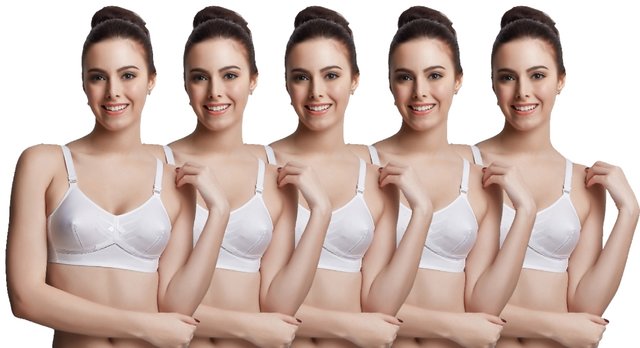 Buy Libertina Princess S.S. Non Wired Full Coverage Bra.(Pack of 5) Online  @ ₹1375 from ShopClues