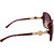 Zyaden Maroon Oversized Sunglasses Women 377