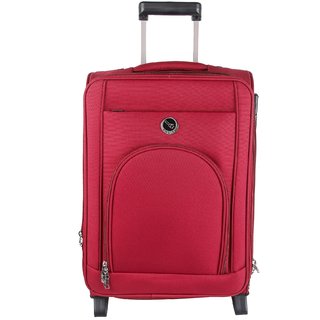 Emblem Luggage Suitcase 65cm Maroon Trolley Strolley Wheel Bag Suitcase Check In Luggage Duffle Bag