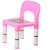 NHR Portable learning kids table chair (Pink)