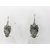 Fashion bronze finish owl dangle earrings