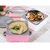 Portable Lunch Box Pink Double-Layer Hot Water Heating Dinnerware Food Container, Picnic Food Storage Lunch Box