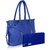 Clementine Premium PU Leather Women's Handbag With Adjustable Strap (Blue Color/sskclem223)