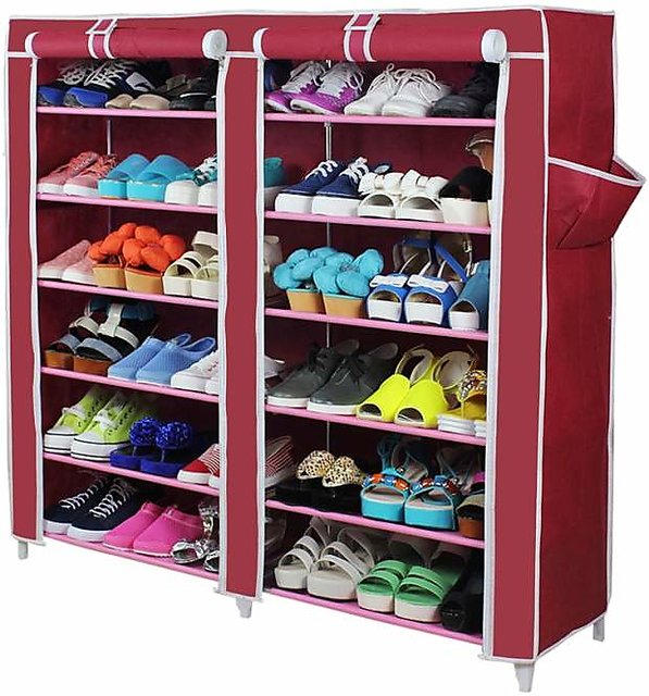 Buy FOLDING SHOE RACK 12 LAYERS DOUBLE Online 1499 from ShopClues