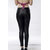 Black Skinny Fit St reachable PU Coated Faux Leather Look Like Jeggings