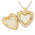 Engraved openable heart locket + long chain