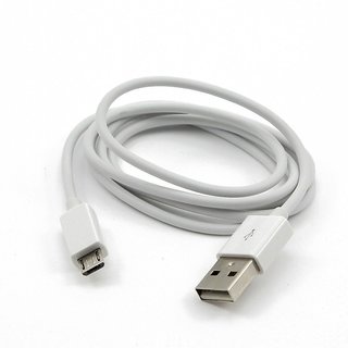 USB TO MICRO USB CABLE DATA CABLE FOR MOBILES (white)