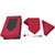 TIE COMBO SET RED N BLACK DOT And Combo Design Tie  (Pack of 3)