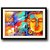 Colorful Abstract Buddha framed wall painting
