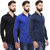 Red Code Pack of 3 Men's  Slim Fit Casual Poly-Cotton Shirt