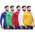 Red Code Men's  Multicolor Slim Fit Casual Shirt (Pack of 5)
