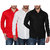 Black Bee Pack of 3 Slim Fit Poly-Cotton Shirts For Men