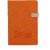Doodle  Life Is Precious Typo Diary Notebook, PU Leather, Hard Cover, Ruled, 200 Pages, A5(8.5X 5.5) Orange