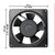AC Small Kitchen Exhaust Fan SIZE  6.70inches (17x17x5cm) , Color  Black, Material  Aluminum Die-cast, COMPATIBLE