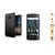 Motorola Moto G5 plus back cover black with tempered glass