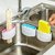 Cutlery Clean'R Utensil Scrubber Sink Brush Cleaner Green