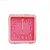 6th Dimensions Rectangular UNIQUE Table Wall Desk Alarm Clock with Alarm Lights (Pink)
