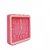 6th Dimensions Rectangular UNIQUE Table Wall Desk Alarm Clock with Alarm Lights (Pink)