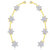 Aabhu Gold Plated American Diamond Ear Cuff Earring Jewellery For Women / Girls