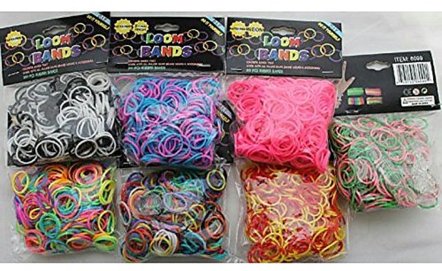 Buy 5 Pack Latex Free Loom Bands In Assorted Colors Online
