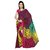 Triveni Multicolor Faux Georgette Printed Saree With Blouse