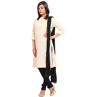 plain churidar with grand dupatta