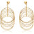 Spargz Fashion Party Gold Plated Multilayer Round Chain Linked Long Dangle Earrings For Women AIER 787