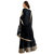 Aika Heavy Banglori Silk Fabric Embroidery Dress Material For Women ( Black )-SSVI2182BL
