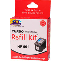 Turbo ink refill kit for HP 901 Black ink cartridge