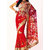 Emboridery Art Silk Saree Red