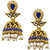 Zaveri Pearls Traditional Blue Stone Jhumki Earrings - ZPFK5039