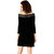 Black Net Off Shoulder Dress