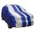 Autofurnish  Ace Printed Stripe Car Body Cover For  Hyundai Santro Xing -  Ace Grey Blue