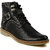 Bruno Manetti Men Black Faux Leather Casual Shoes