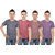 Indistar Boys Cotton multicolor Tshirt combo of 4
