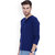 Gallop Blue Henley Long Sleeve T-shirt  For Men