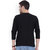 Gallop Black Henley Long Sleeve T-shirt  For Men