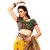 Fabdeal Party Wear Yellow  Green Colored Chiffon With Jacquard Saree