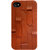 Apple - Iphone 4 /4S Brown Back Cover (With Screen Guard, Microfibre Wipe, Headphone Jack and Connectors Protectors)