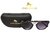 Louis Geneve Stylish  Fashionable Stylish Sunglass With Black Silver Frame  Black Lens
