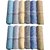 JBG Set of 12 Multicolor cotton Hankerchief(16x16 Inches)