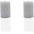 AuraDecor Pure Paraffin Wax Smokeless Scented Cylinderical Pillar Candles (3 Inch by 4 Inch, Set of 2)