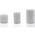 AuraDecor Pure Paraffin Wax Smokeless Scented Cylinderical Pillar Candles Set of 3 (3x3, 3x4, 3x6 Inch)