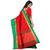 Meia Red Cotton Silk Self Design Saree With Blouse