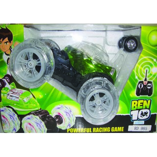 ben 10 remote control car with lightning wheels