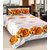 Textile Home poly cotton 3d double bedsheet with free 2 pillow covers