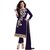 Embroidered Semi-stitched Salwar Suit Dupatta Material