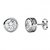 Shiyara Jewells 92.5 Sterling Silver Round Solitaire Earrings for women ER07008