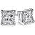Shiyara Jewells 92.5 Sterling Silver White Square Solitaire Studs for women ER04006